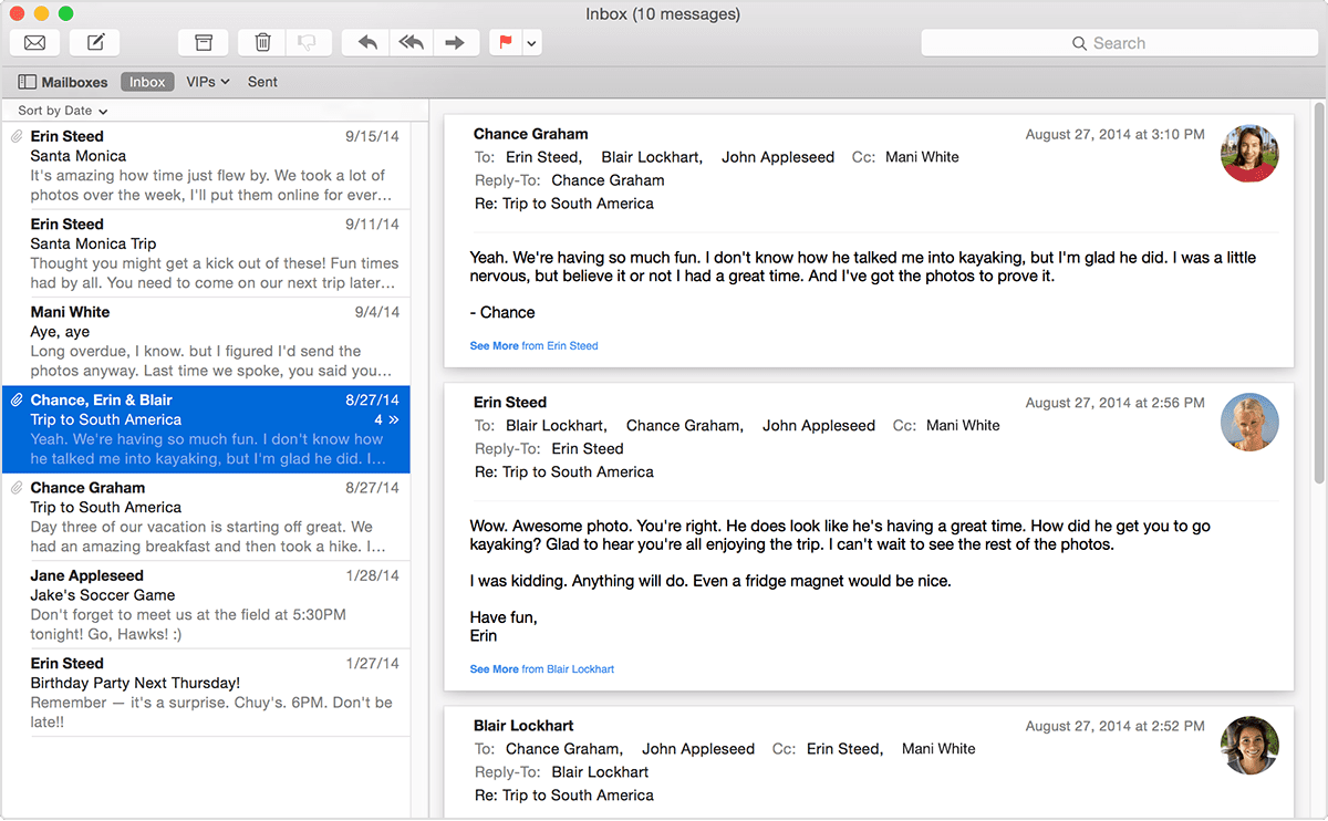 email browsers for mac