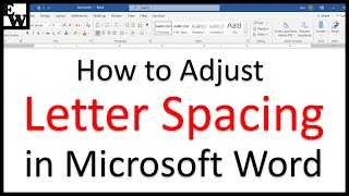 increase space between letters microsoft word 2011 for mac